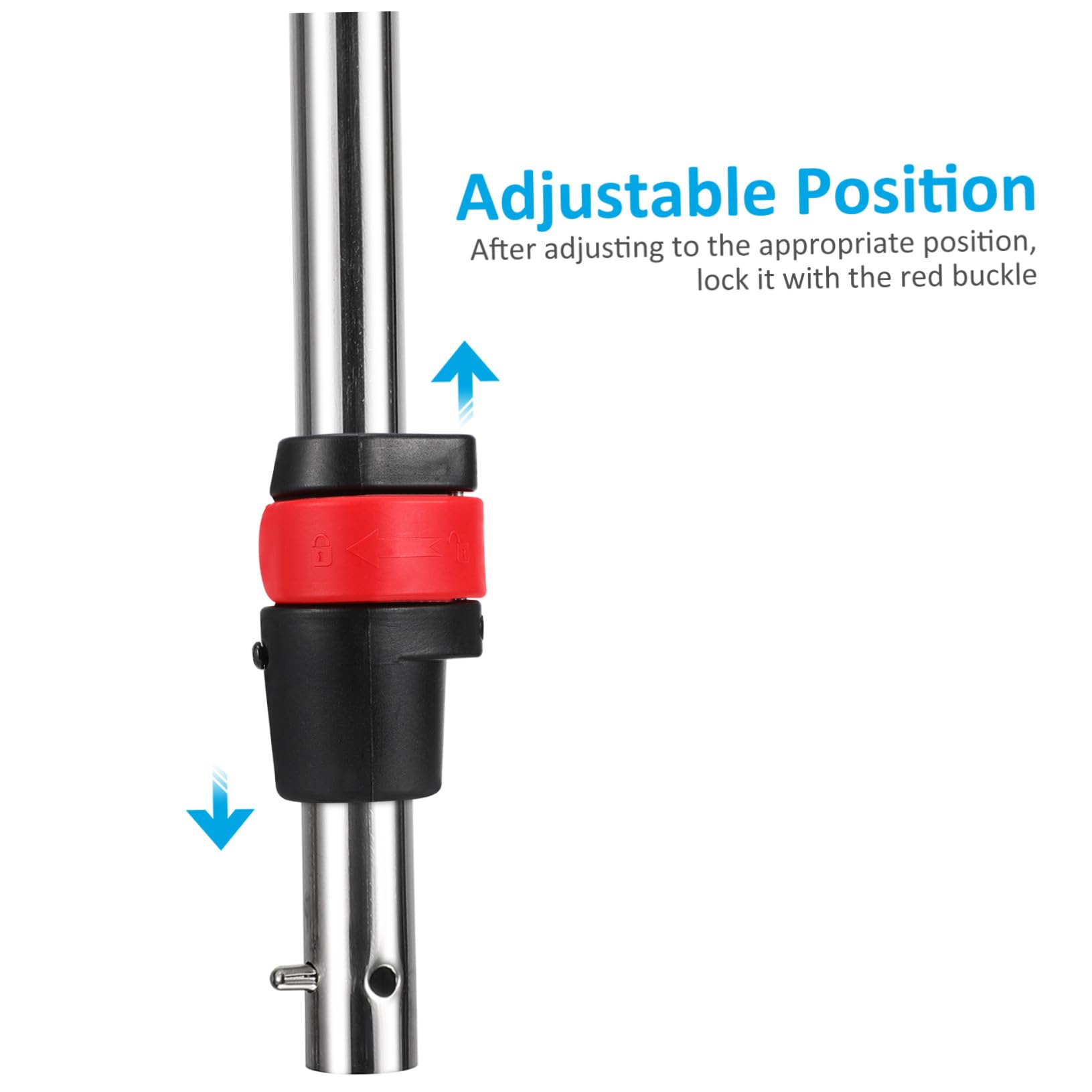 BESPORTBLE Manija para Cochecito de Ñiño Liberación Rápida, Accesorio Resistente de Acero Inoxidable y Plástico para Mejorar la Comodidad de Paseo