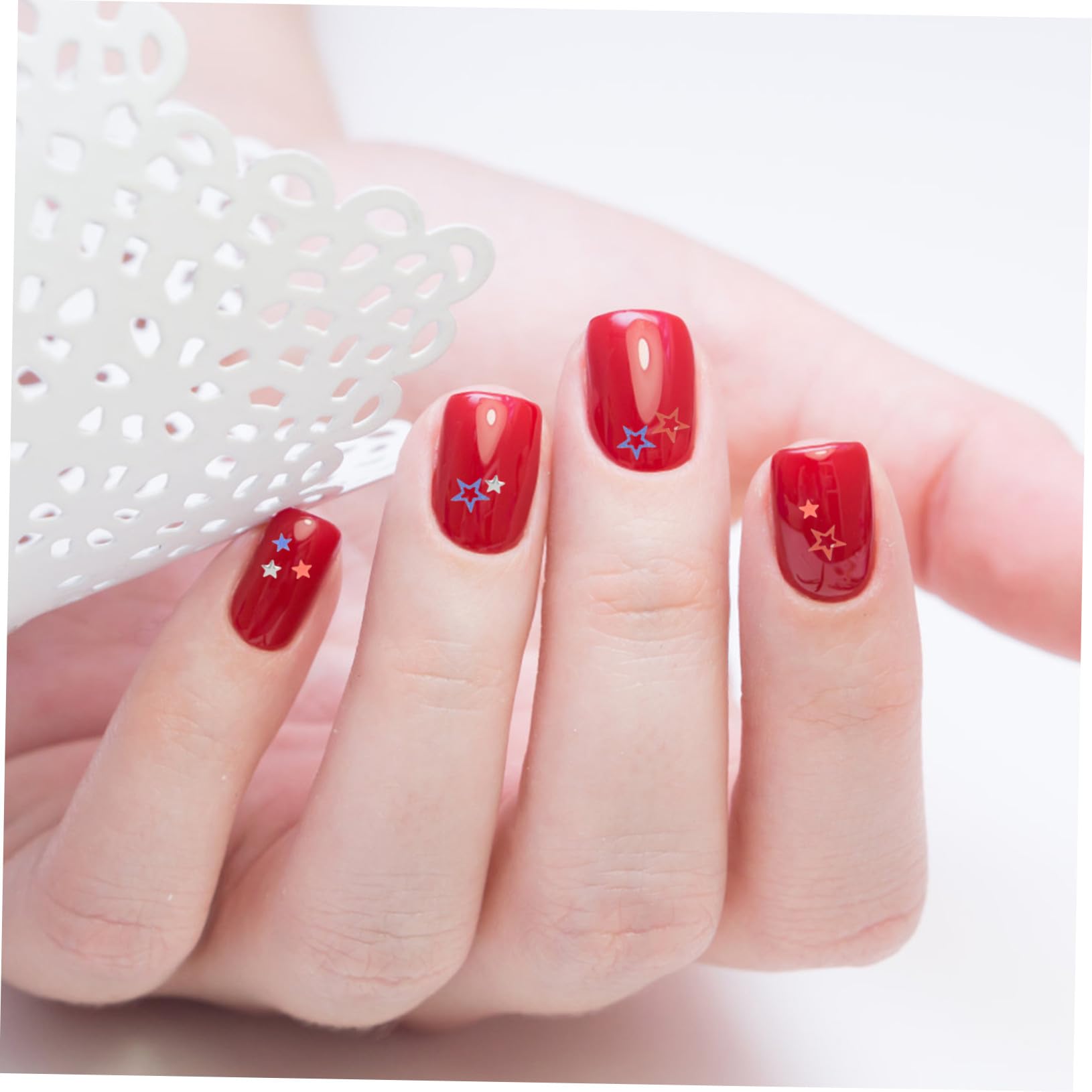 Healvian 5 Set Paillettes Pentagramma Paillettes Per Il Trucco Degli Occhi Accessori Gel Polacco Lucidi Glitter Adesivi Per Unghie Dei Piedi Orgoglio Unghia Neon Plastica 6 Scatole*5