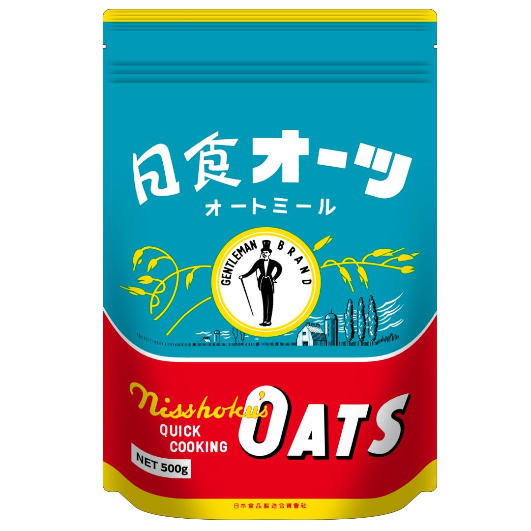 日食 オーツ クイッククッキング500g ×3個 (オートミール 国産製造 無添加 クイックオーツ シリアル 燕麦)