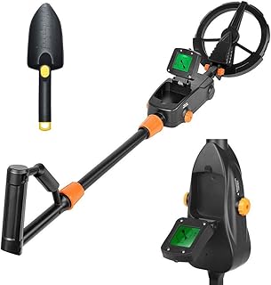 HUKOER Rivelatore Metallo Leggero Portatile per Bambini, rilevamento 10-100cm profondità sensibilità Regolabile
