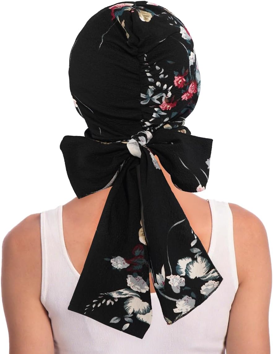 XYIYI Chemo Headwear for Womens Cancer Patients, Head Scarf Chemotherapy Headwraps Hat - Image 3