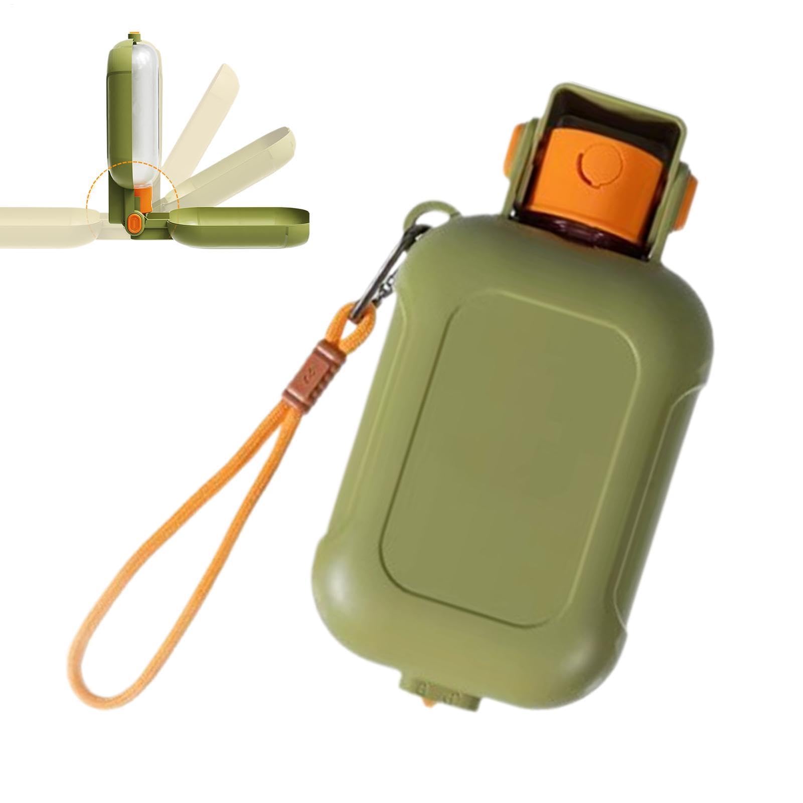 Borraccia per cani per passeggiare, ciotola per cibo per gatti, 460 ml, a prova di perdite e a prova di fuoriuscite, per cuccioli, razze medie e grandi, per passeggiare, guidare,
