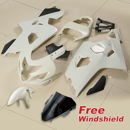 Miniatura 5 de TCT-MOTORPARTS Kit de carenado de inyección sin pintar para Suzuki GSXR 600 750 2004-2005