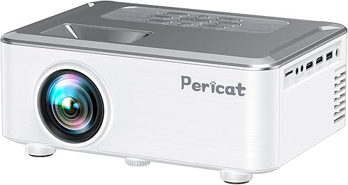 Proyector Bluetooth 5G WIFI con pantalla de 100 pulgadas, proyector de 15000L nativo 1080P para exteriores, proyector de cine en casa pericat de