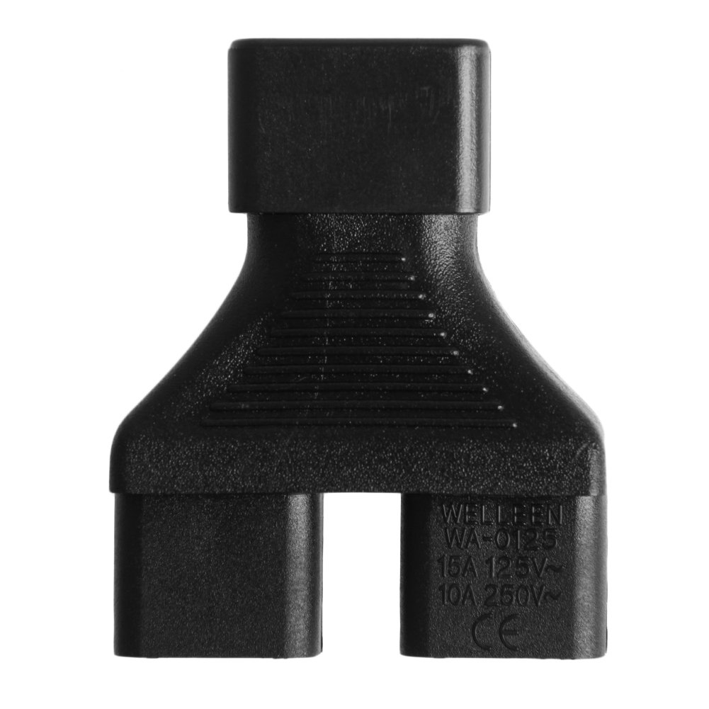 ZBLZGP Cavo Di Alimentazione IEC 320 C14 Maschio A 2XC13 Femmina, C14 A 2 X C13 UPS/PDU Y Type Splitter Cavo Di Alimentazione, 250 V/10 A (C14-2 X C13 30 Cm - Foto 5