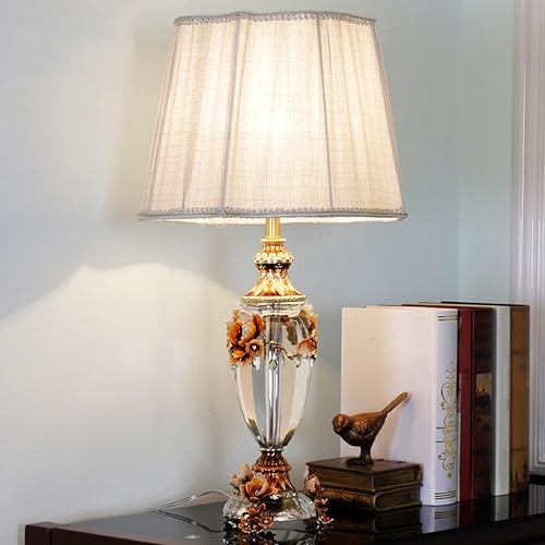 Miniatura 5 de Lámpara de mesa de noche, lámpara de mesa de cristal, decoración de color esmaltado, lámpara de noche, moderna, creativa, cálida y romántica, sala