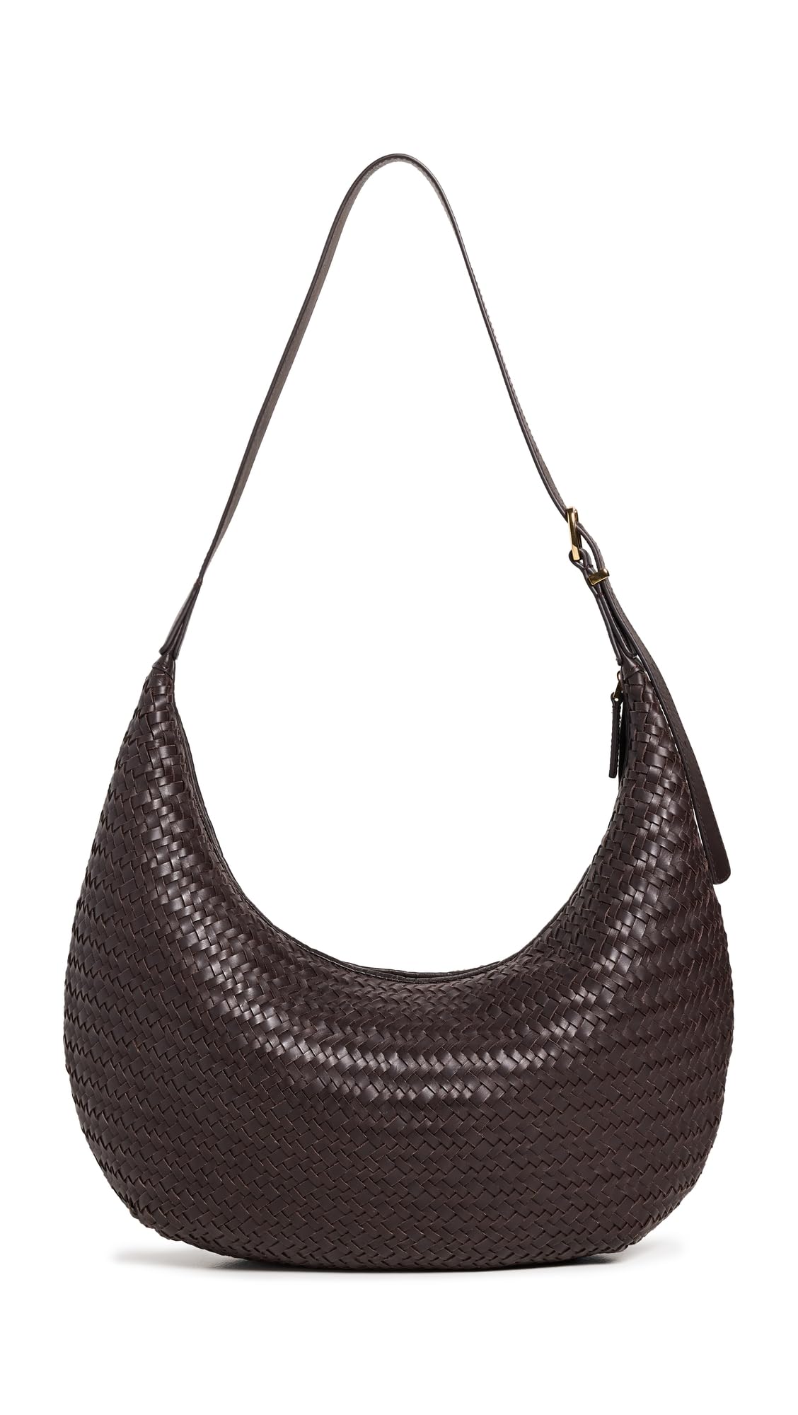 Madewell Women's Essentials Slouch Hobo Woven, Coffee Bean, Brown, One Size
