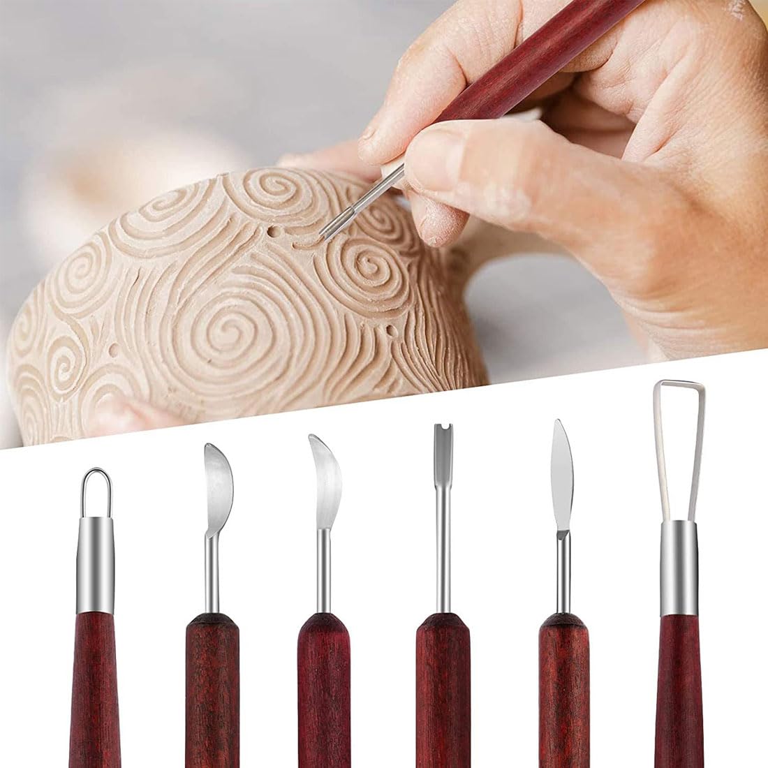 Strumento per intaglio dell'argilla, strumento per modellare ceramica compatto portatile per scuola domestica per pittura artigianale in schiuma per artista