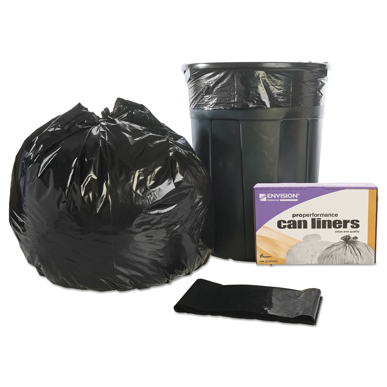 AbilityOne® - NSN3862329 - inTRC in Total Recycled Content Bag - Extra Extra Heavy Duty - 40 in x 48 in