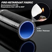 Vista 2 de Silicona refrigerante Kit de manguera de radiador para 68 – 73 Nissan Datsun 510 ka24