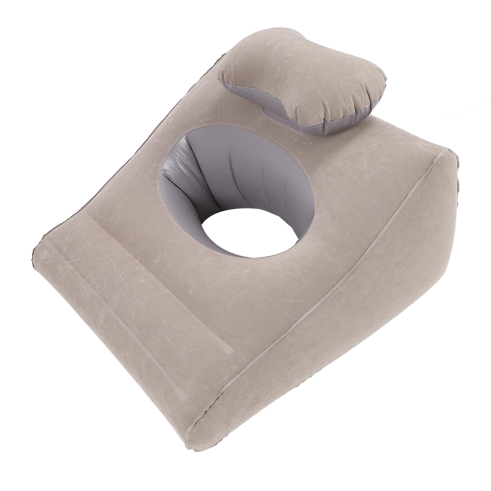 Inflatable Leg Elevation Pillow, PVC Flocking Material, Ergonomic Design for Leg Support, Ideal for Stomach Sleeping and Reading