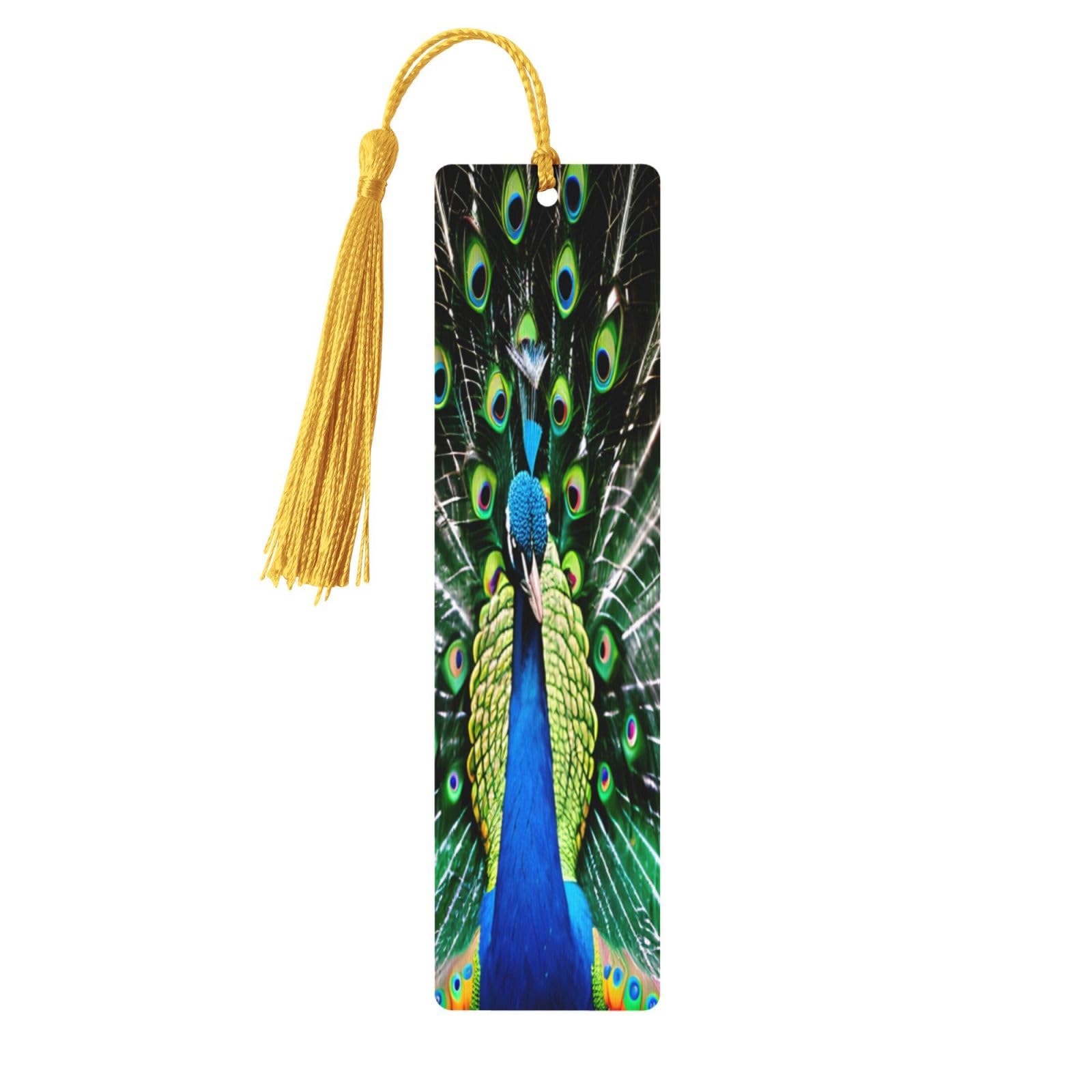 4 Pcs Wooden Bookmarks With Tassels - Handmade Vintage Design Book Lover Gifts In Beautiful Gift Box