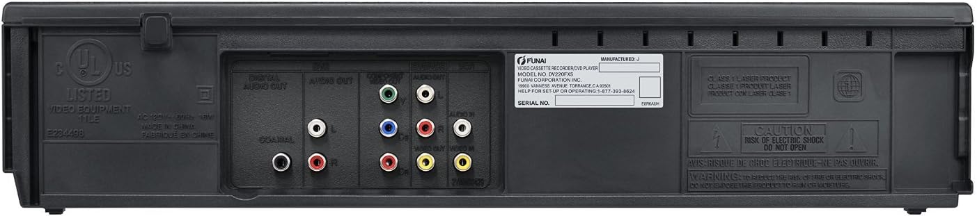 Funai DV220FX5 Dual Deck DVD and VHS VCR Player (Renewed)