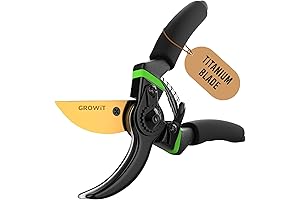 GrowIt 8.5" Professional Titanium Bypass Pruners (T13) - Your Go-To Heavy Duty Tree Pruning Solution