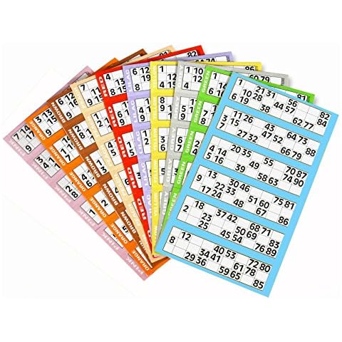 600 BINGO TICKETS - 100 PAGES/STRIPS OF 6 - COLOUR MAY VARY Cover