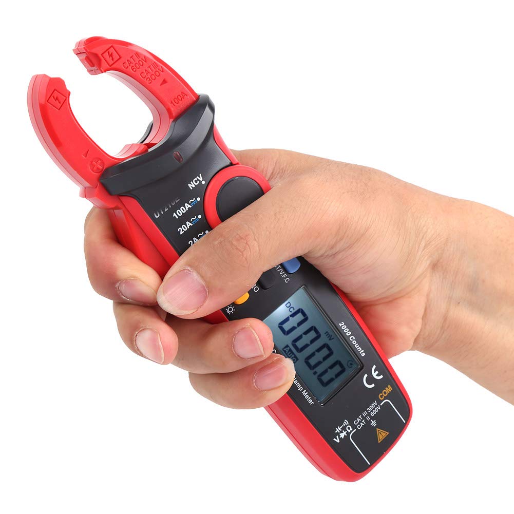 Pinza Amperometrica Digitale Portatile UT210E - Multimetro per Test di Tensione, Corrente, VFC e NCV
