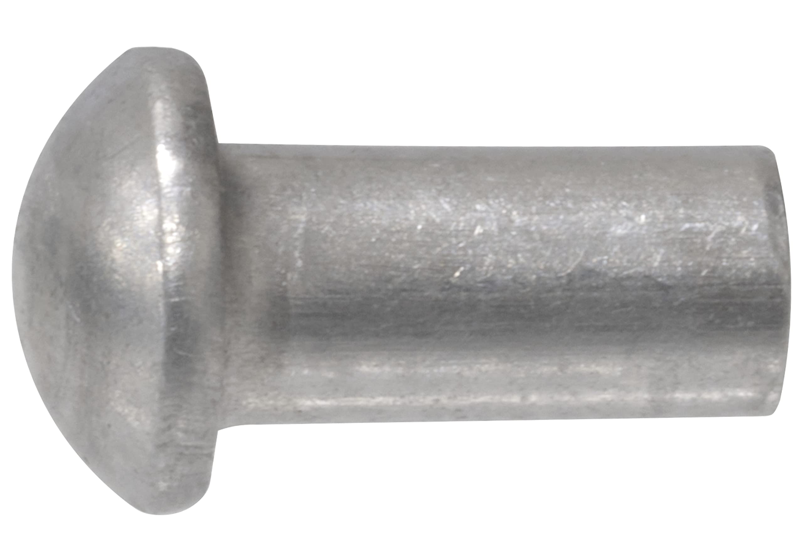 100 Rivets Solides Aluminium M6x12mm Tête Ronde, Uxcell, Argentés, Neufs
