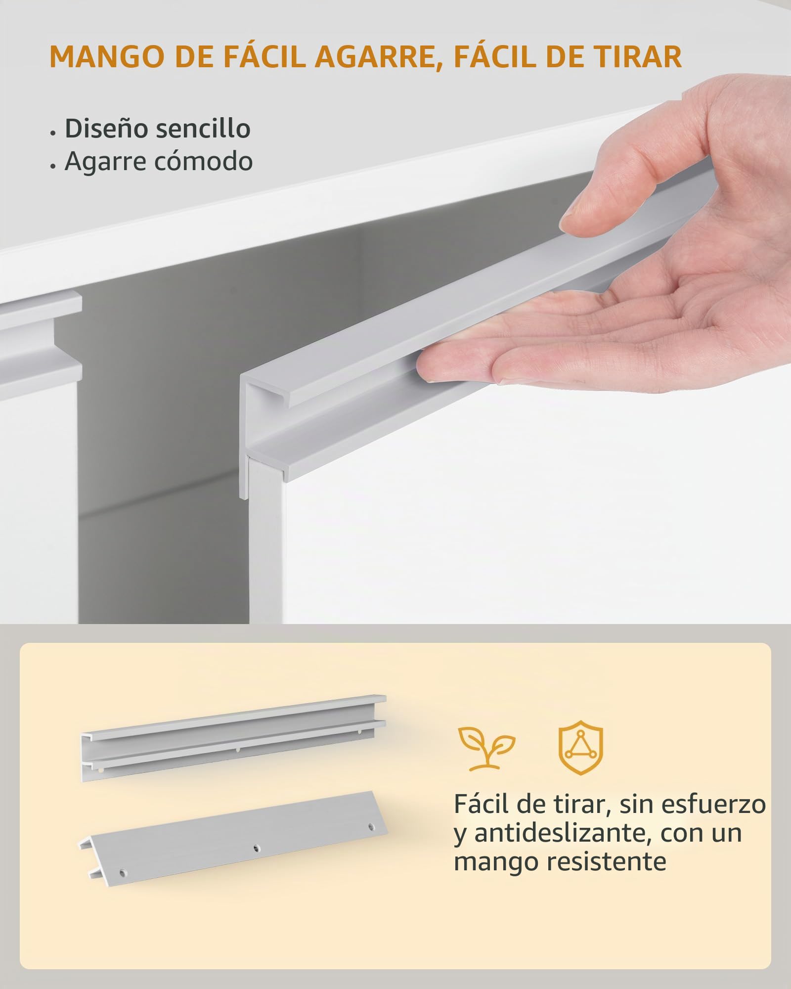 Hzuaneri Mueble Arenero Gatos, Casa para Gatos con Puerta y tabique Separado, 80 x 48,5 x 48,5 cm, Blanco CB01403X