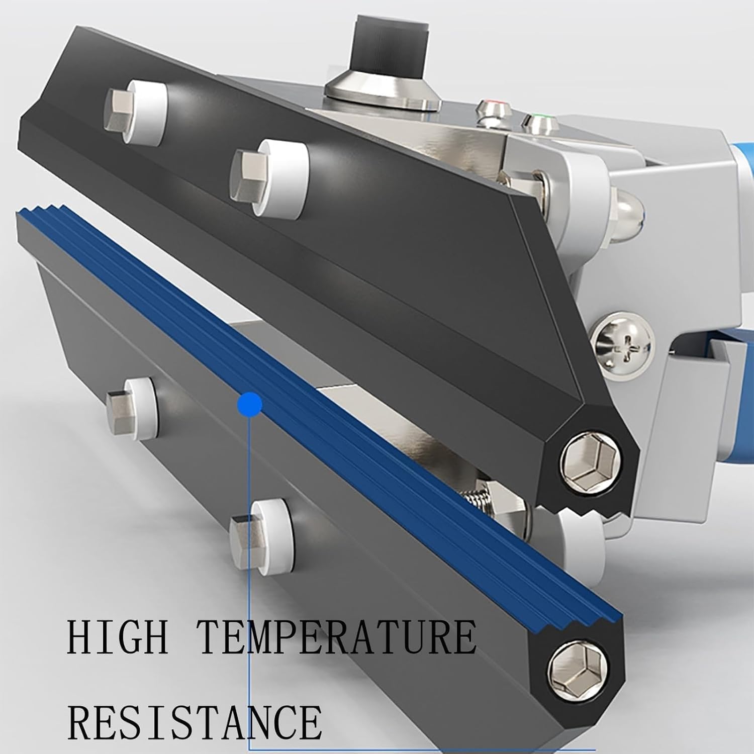Sellador térmico de mano para bolsas de plástico, temperatura ajustable, acero inoxidable, sellos de bolsas de aluminio de Mylar, 200-600 mm