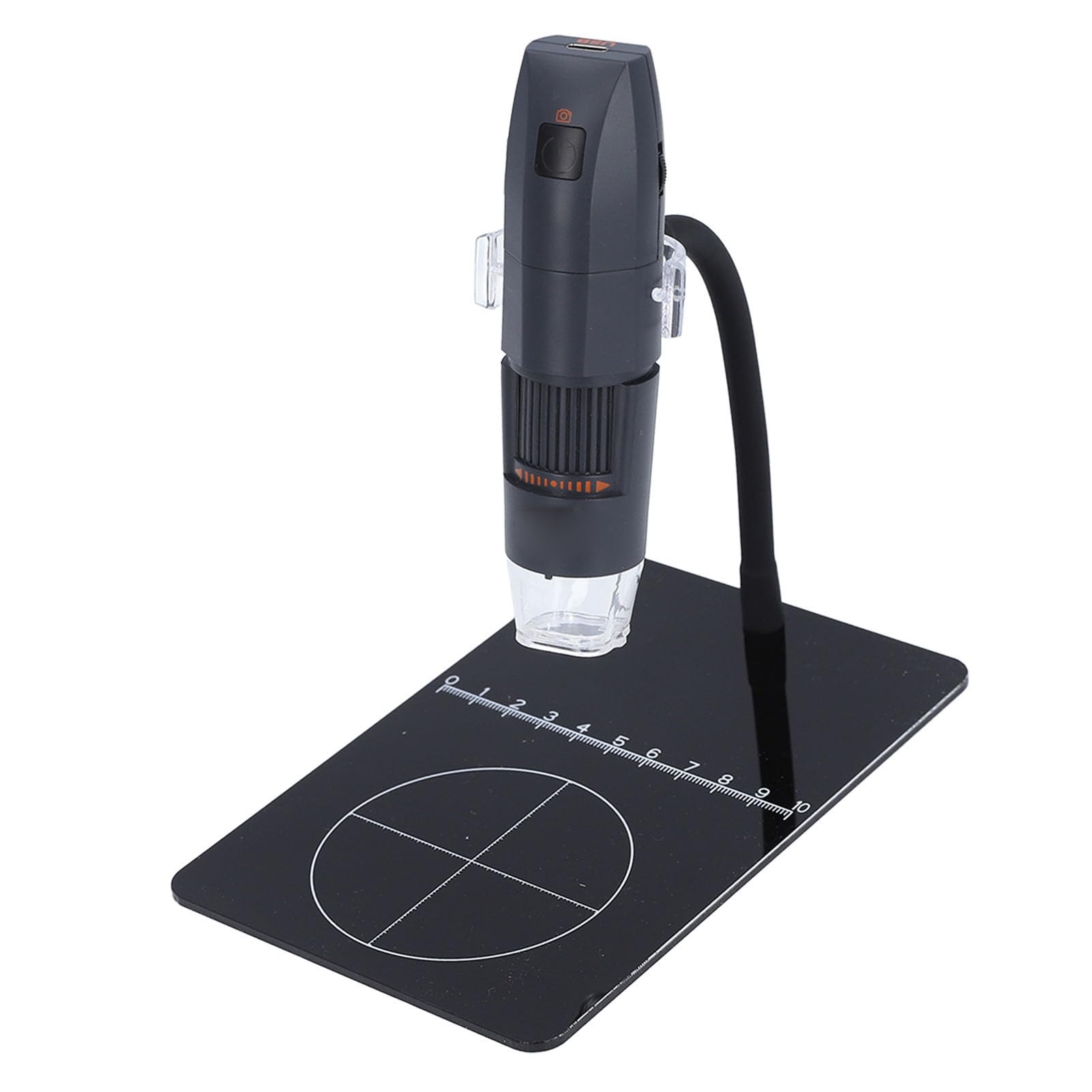 Denash Handheld HD 1000X 2MP USB -Sub -SB Microscopio Digital Mikroscope con un Soporte Ajustable para Explorar la Exploración Científica Afuera (Black)