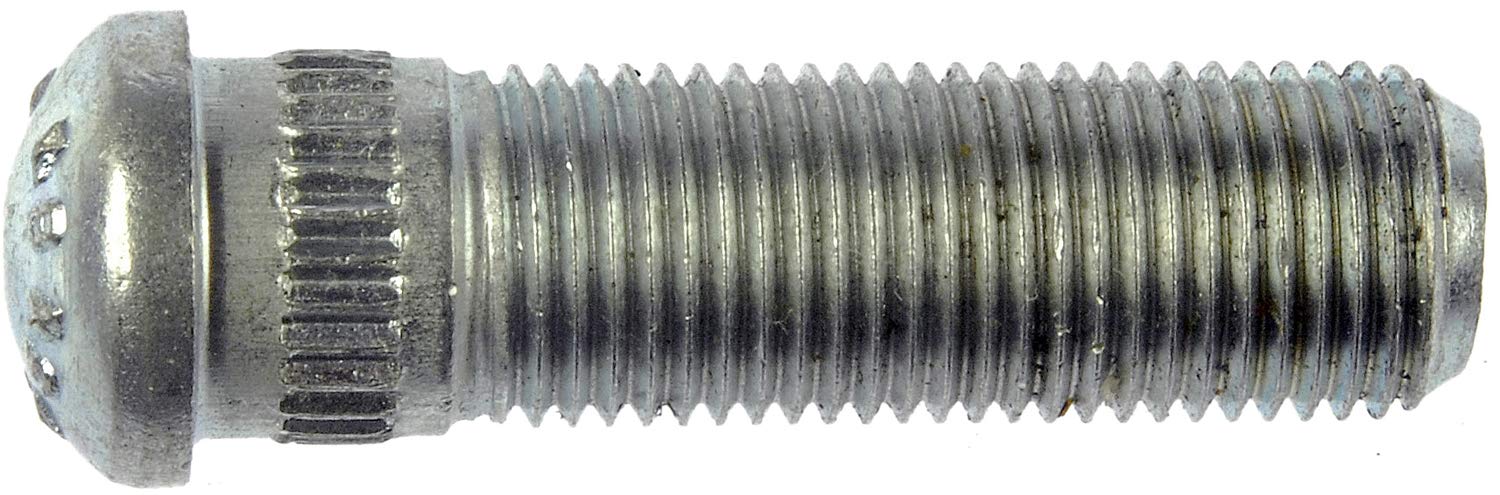 1/2-20 Serrated Wheel Stud - .536 In. Knurl, 1-23/32 In. Length - Dorman (610-258.1) 1/2"-20 Thread and 1-23/32" Long Serrated Wheel Stud - Dorman Wheel Stud 610-258.1 - WHEEL BOLT - 1/2-20 Serrated Wheel Stud - .536 In. Knurl, 1-23/32 In. Length - Wheel Stud - Wheel Bolt - These wheel lug studs are made of carbon steel and tested to demanding automotive industry standards to ensure strength, longevity and safety. - Buick 1980-77, Cadillac 1996-91, Cadillac 1980-67, Jaguar 2009-97, Oldsmobile 1978-66