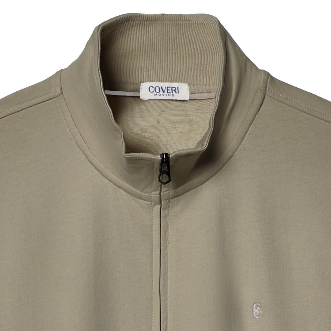 Coveri Felpa Uomo Aperta Cerniera Cotone Garzato Leggero Taglie Forti 3XL 4XL 5XL 6XL