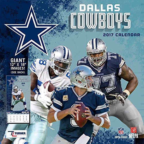 Turner Licensing Sport 2017 Dallas Cowboys Team Wall Calendar, 12"X12" (17998011907)