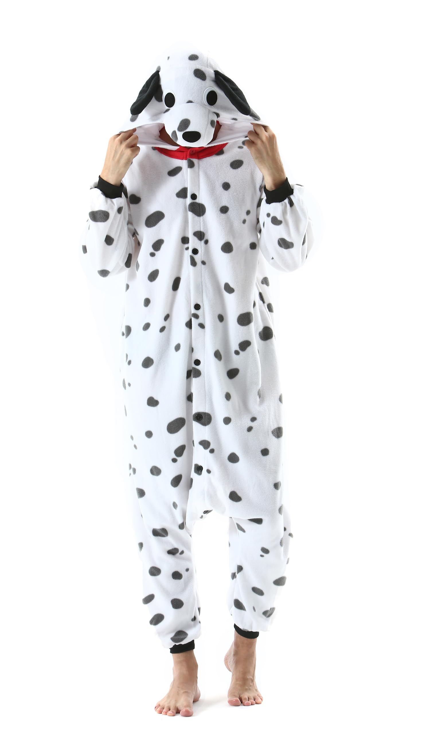 Primer plano del tejido polar de un kigurumi SimZoo, mostrando su textura suave y densa.