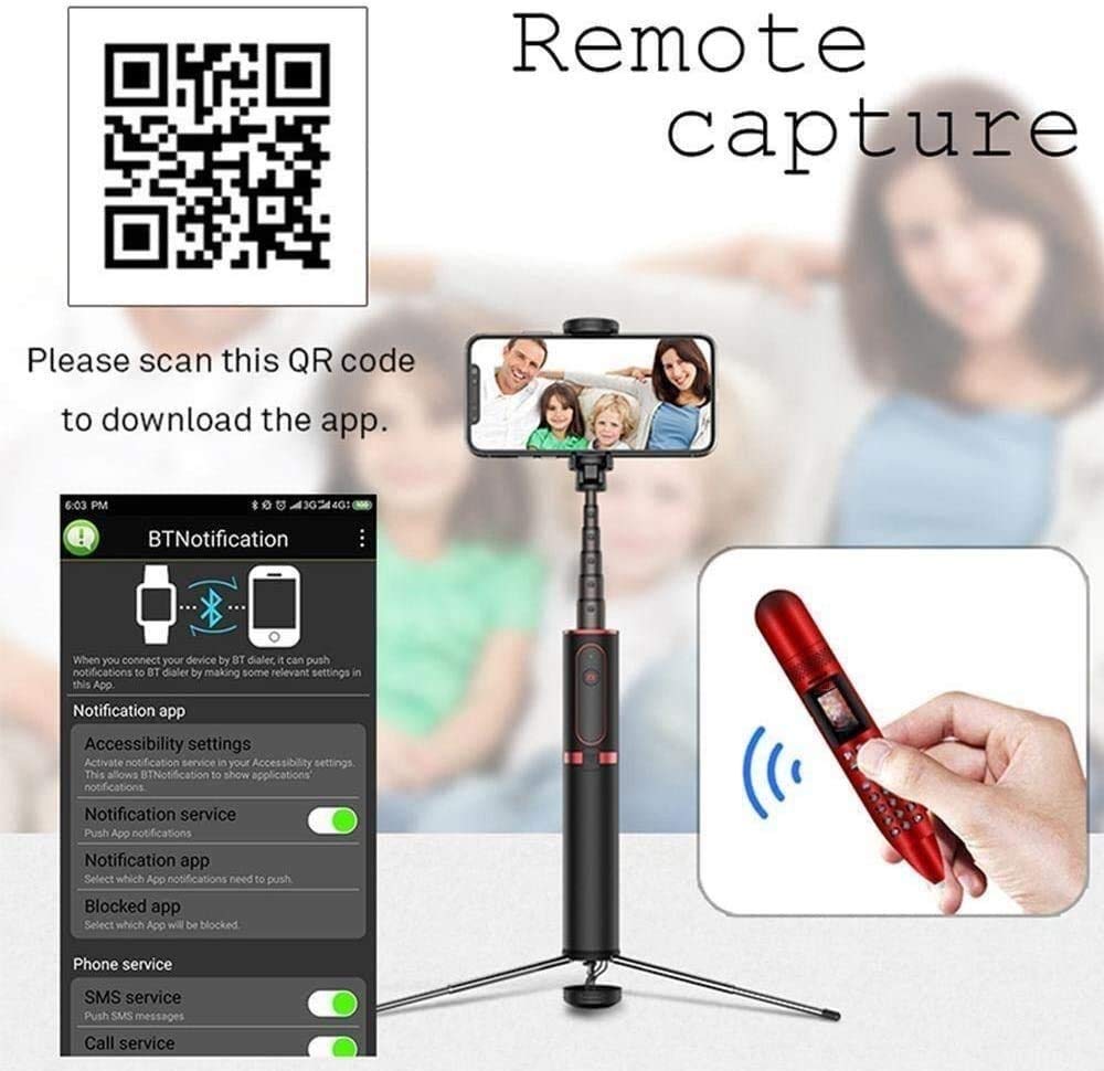 Cyfrowy dyktafon na spotkania wykładowe - urządzenie do nagrywania głosu Dual SIM Voice Dialer - Nagrywanie HD, inteligentna redukcja szumów, mini dyktafon (Kolor: Czerwony)