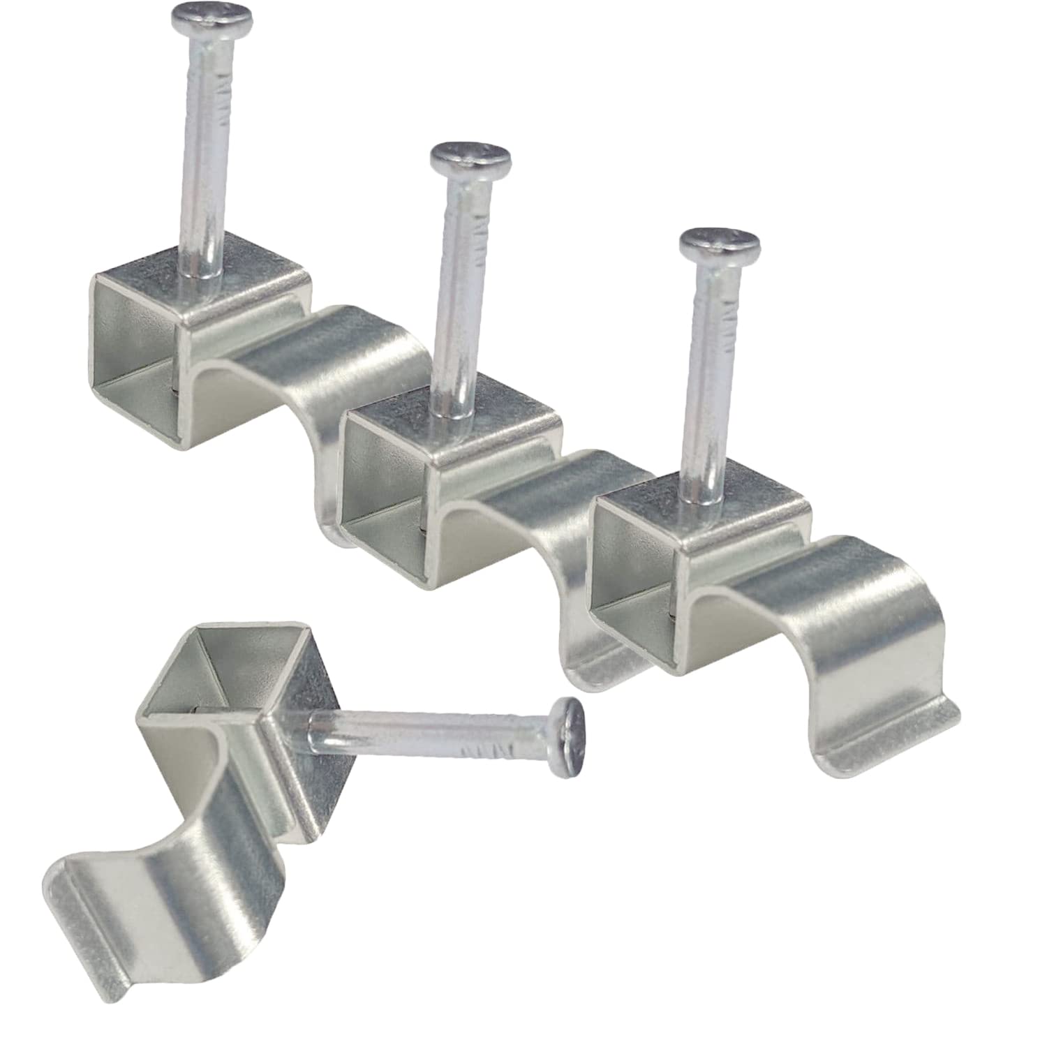 KafTon 25 Pack Metal Cable Clips Mild Carbon Steel (4.0mm)