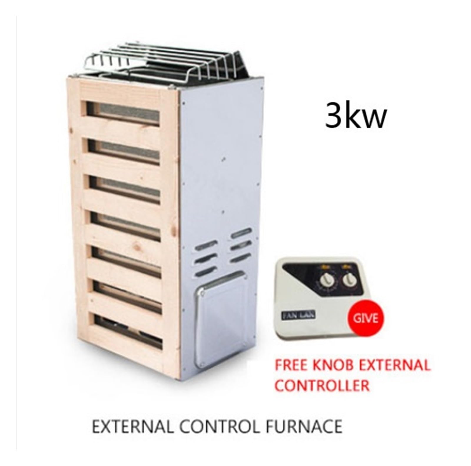 Generator Pary, Podgrzewacz do sauny o mocy 3,6 kW, nerator pary do sauny, piec grzewczy do użytku domowego, sprzęt suchy(External control-3kw)