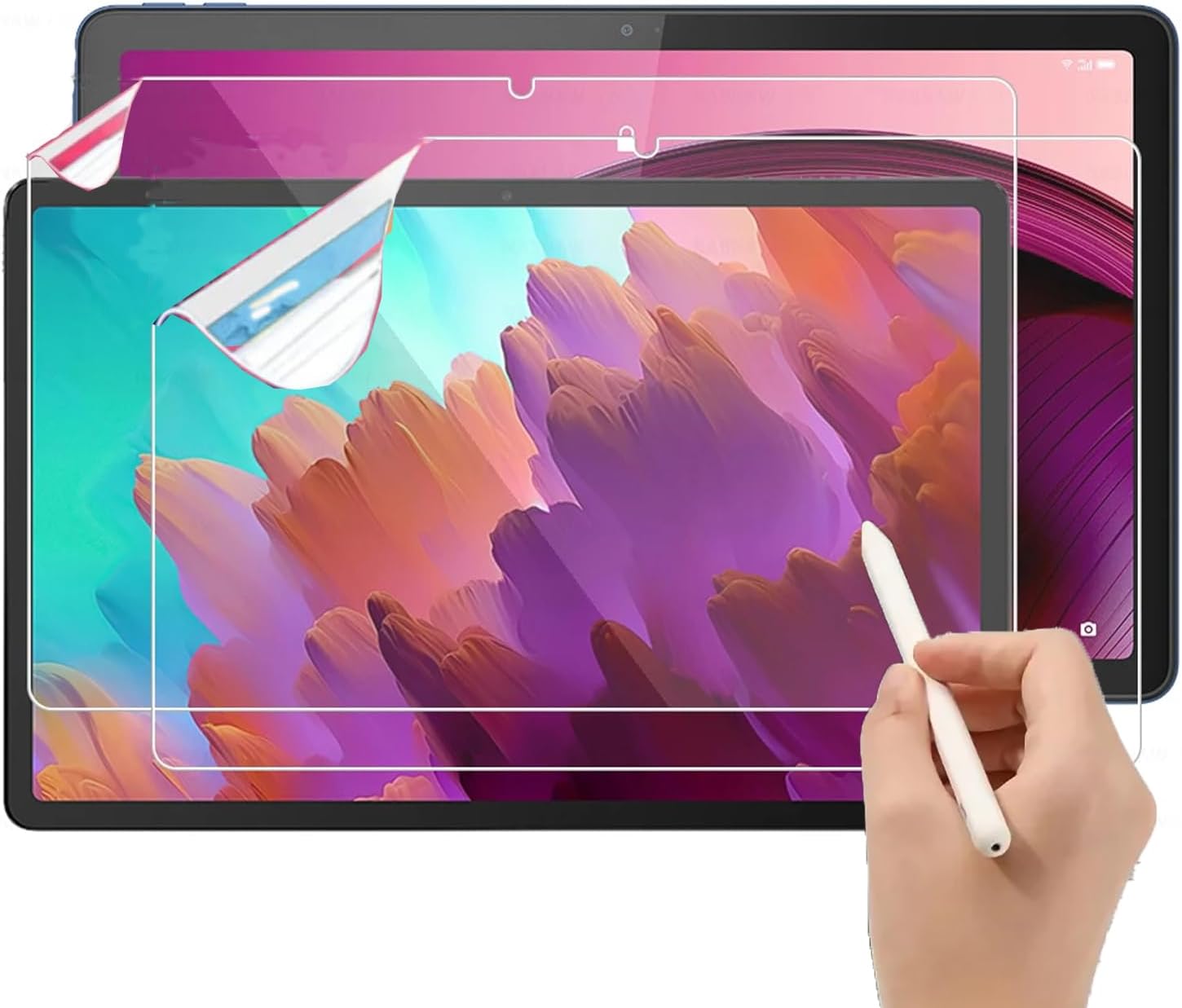 Moninsta2Pcs Compatible With Lenovo Tab P12 12.7 inch Screen Protector,Matte PET Painting Writing Drawing Protective Film Screen Guard