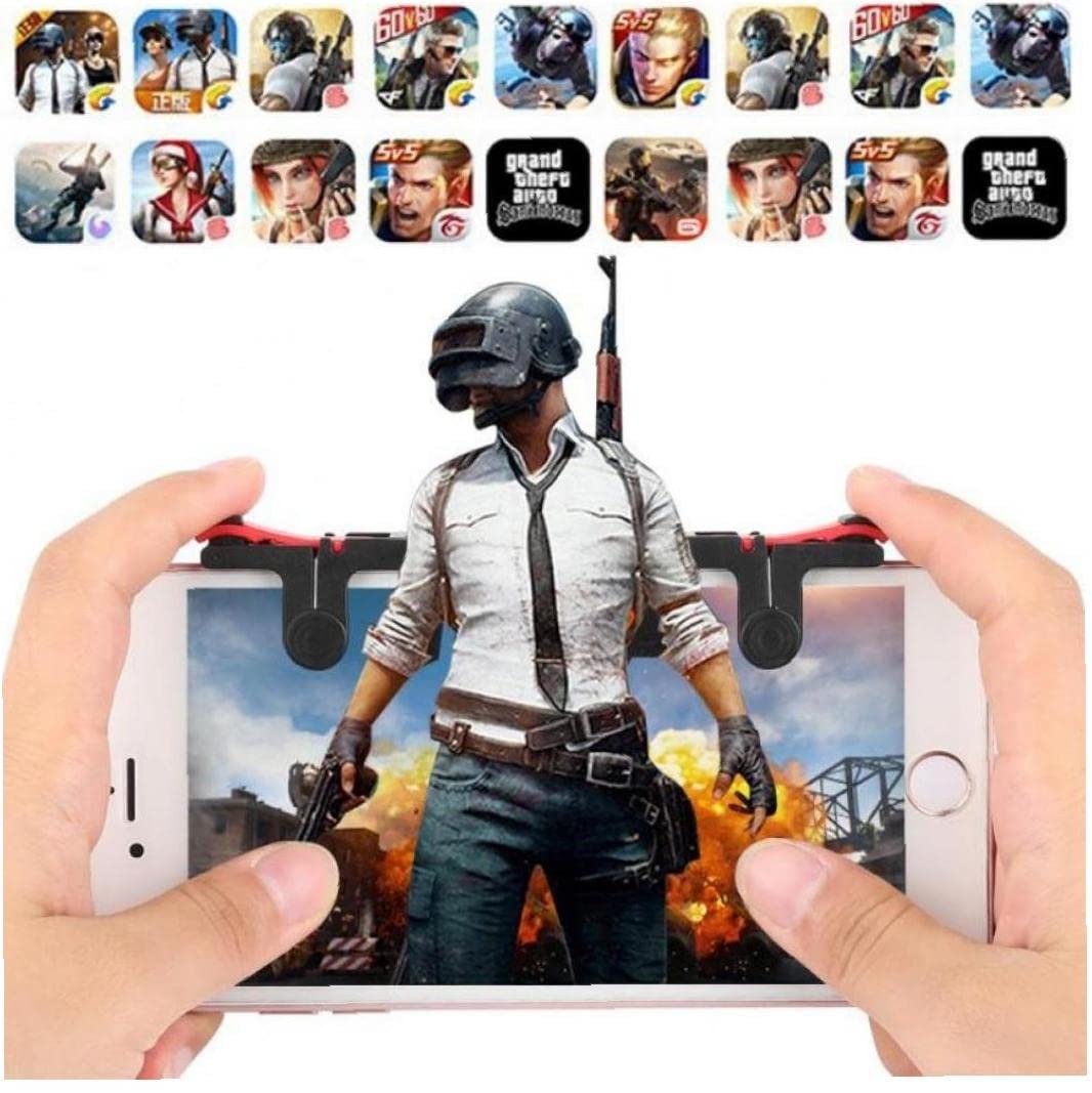 1 Par Pubg Controlador Juego Móvil Gamepad Gamepad Disparador Objetivo Botón L1 R1 Shooter Joystick para Diferentes Modelos Teléfono Juego Pad Accesorios