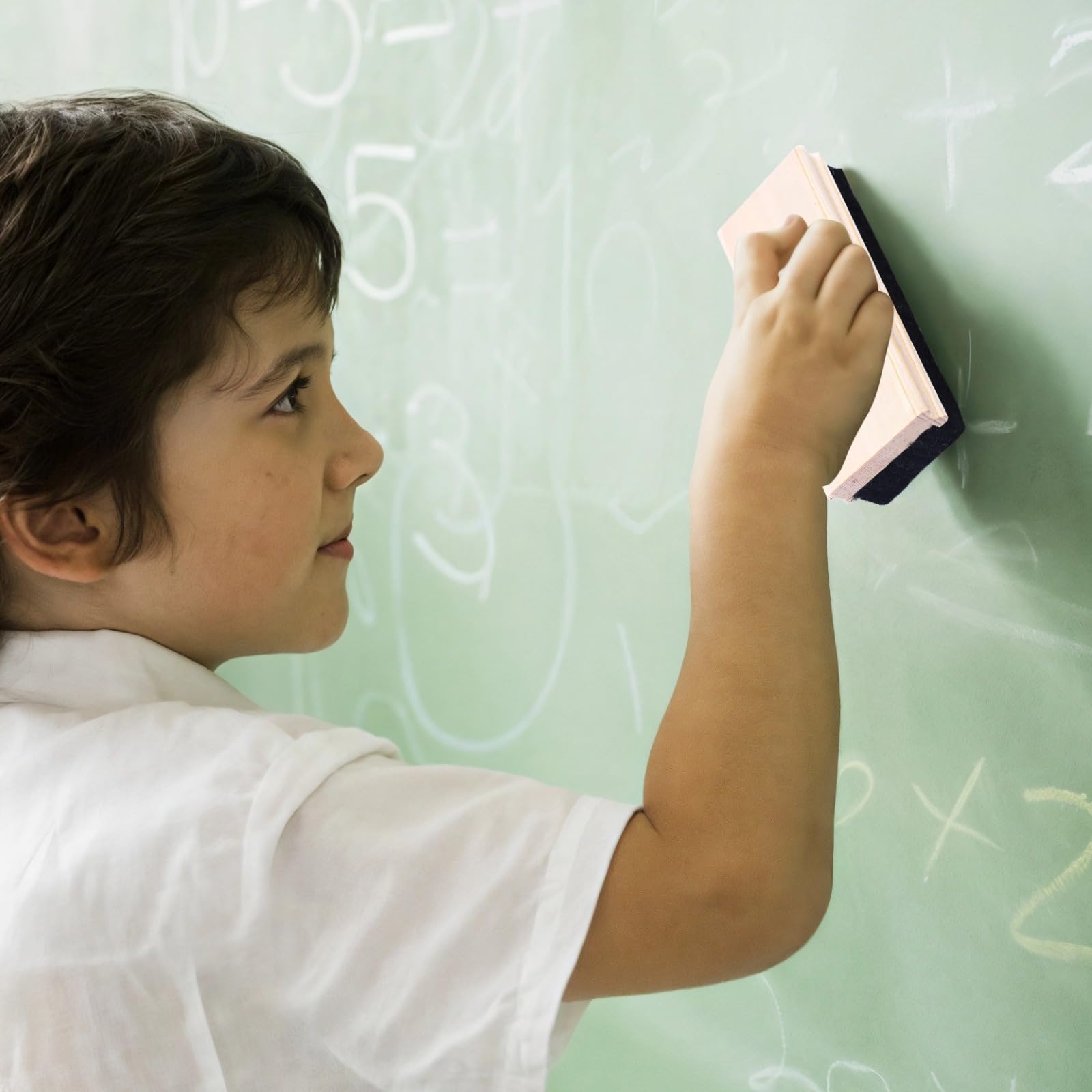 Tafelradierer für Kreidetafeln und Whiteboards, aus Holz gefertigt, rechteckige Form, 12er-Pack, schwarzer Filzboden, zur gründlichen Reinigung, passend für Klassenzimmer, Büros und den täglichen