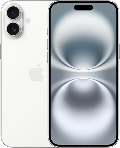 iPhone 16 Plus 128 GB: 5G Mobile Phone with Camera Control, A18 Chip and a Big Boost in Battery Life. Works with AirPods; White
