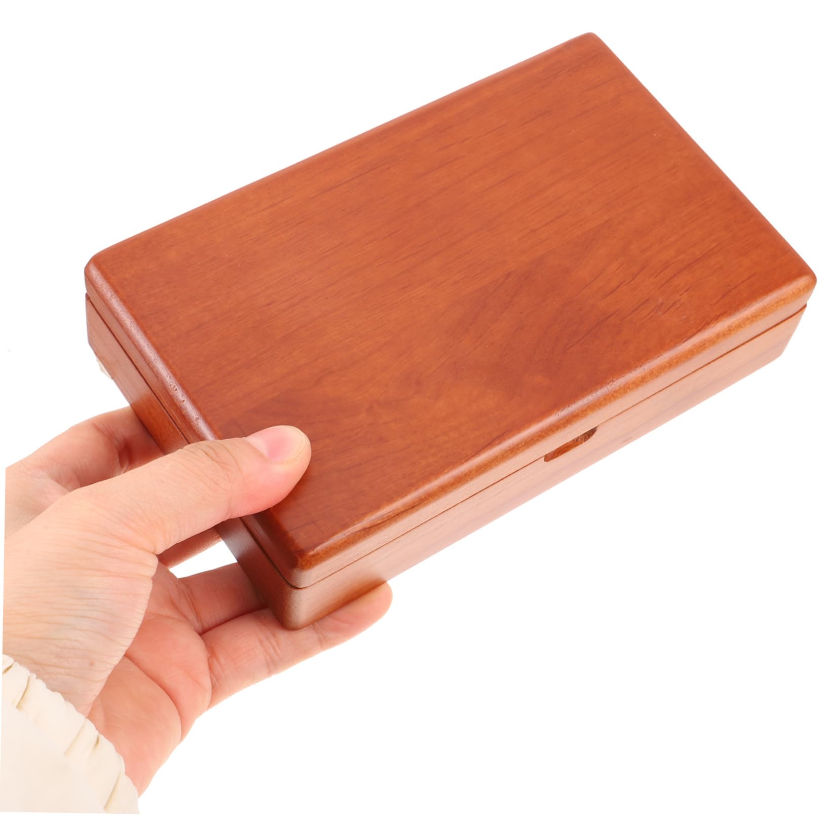 Scatola in Legno Vintage per Timbri e Ink Pad, Portatile
