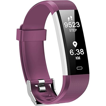 Kummel Fitness Tracker with Heart Rate Monitor, Waterproof Activity Tracker with Pedometer & Sleep Monitor, Calories, Step Tracking for Women Men Purple