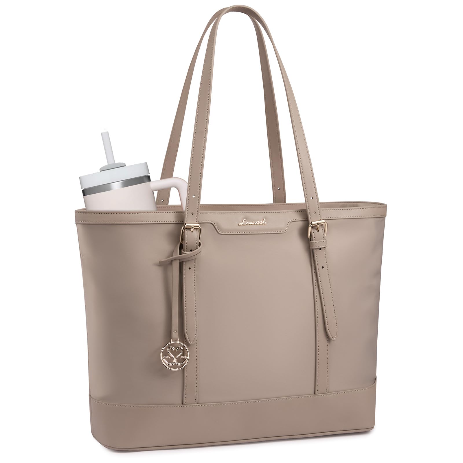 LOVEVOOK Handtasche Damen Groß, Shopper Tasche Arbeitstasche Laptoptasche 15,6 Zoll, Lehrertasche Aktentasche Schultertasche Bürotasche Uni Taschen Women Handbags Tote Bag für Schule Business
