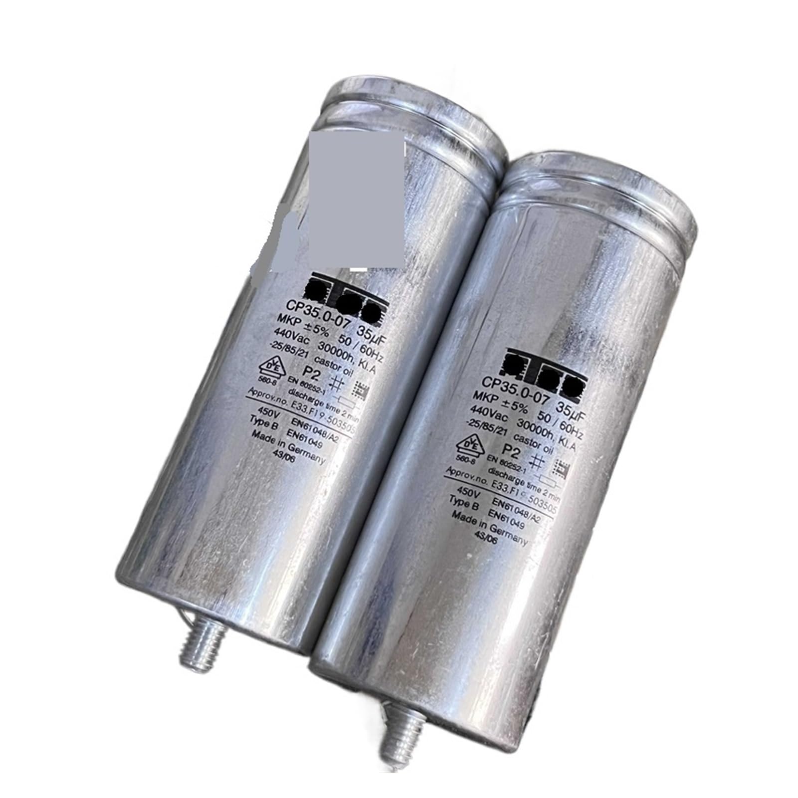 KSZHZYMGX 1pcs E33.F19-503505 CP35.0-07 MKP 35UF 440V AC oil immersed capacitor