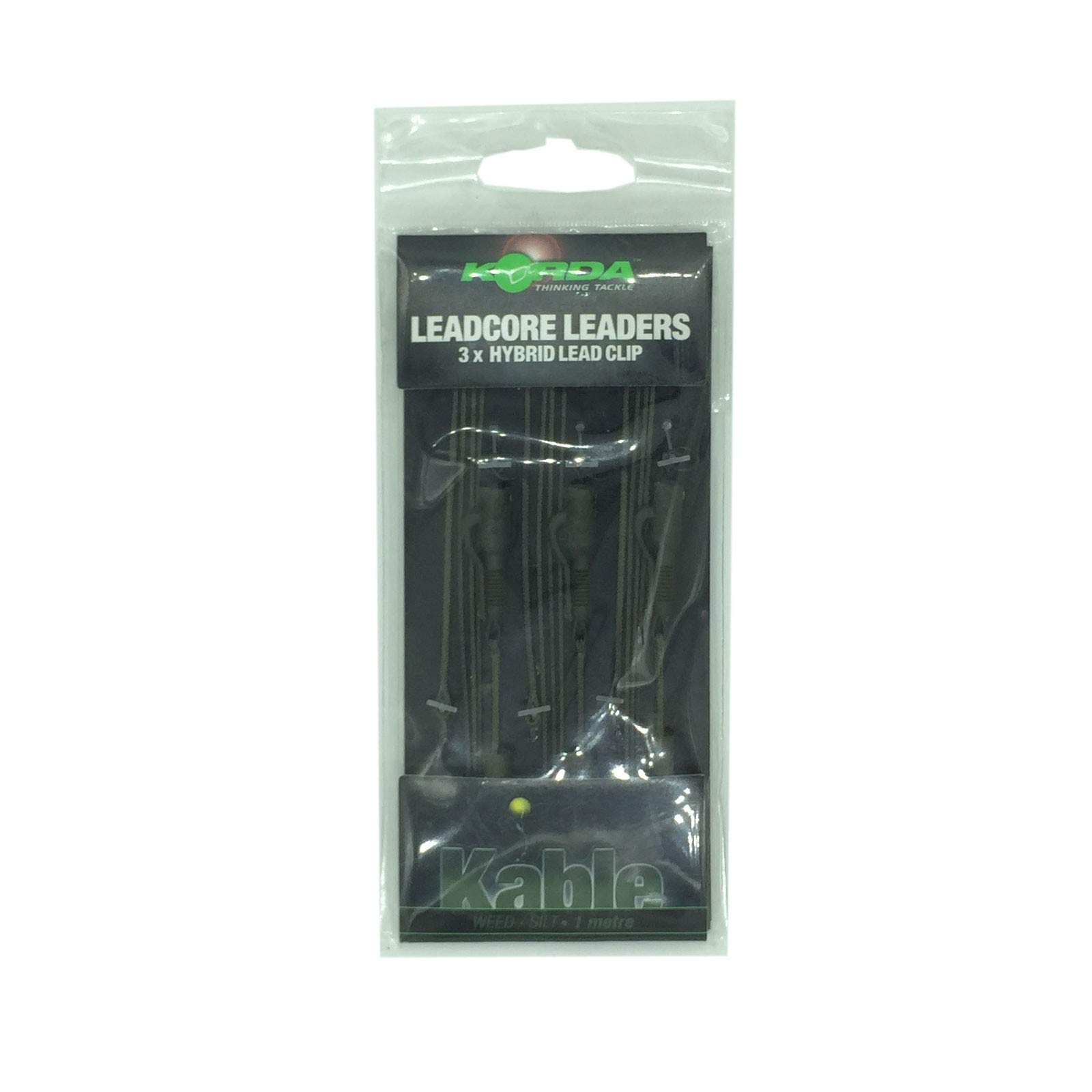 Korda Leadcore Leaders - Hybrid Lead Clip or Ring Swivel