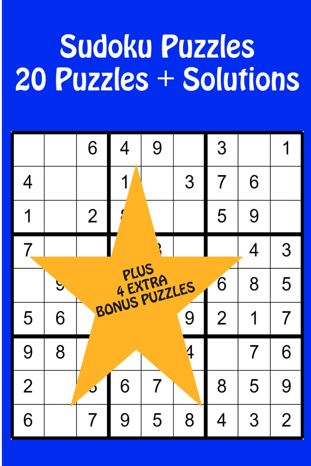 20 Easy Sudoku Puzzles: Sudoku Book for Adults and Seniors