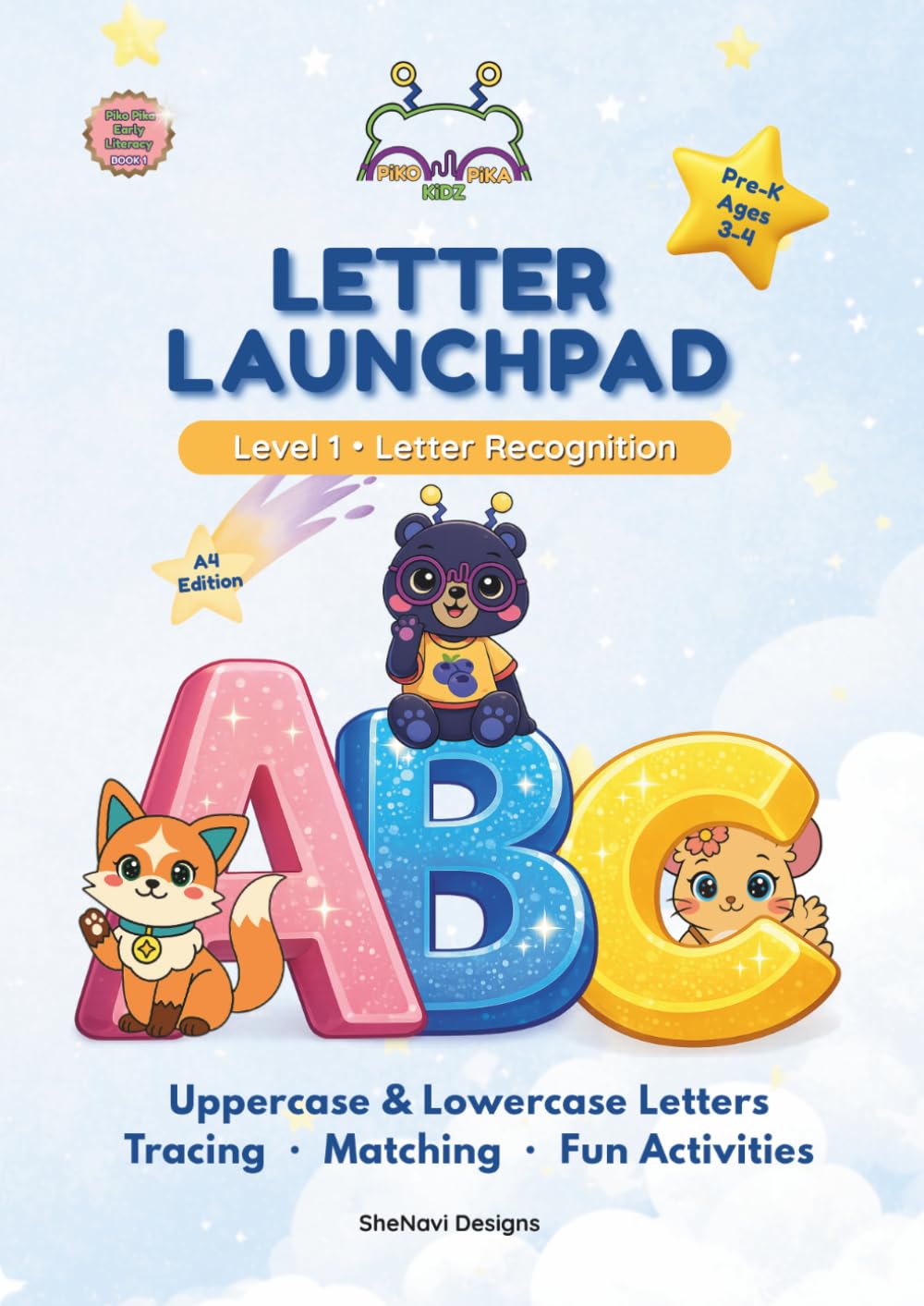 Letter Launchpad Level 1 (A4 Edition): Letter Recognition for Ages 3–4 (Piko Pika Early Literacy Series)