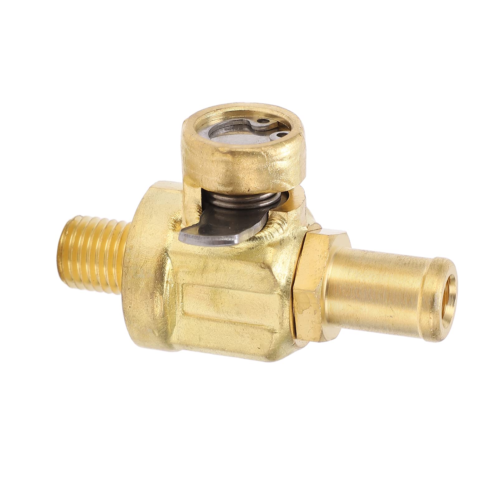 Engine Oil Drain Valve, Stainless Steel Oil Drain Valve M10-1.25 Easy Hose Attachment for F124N FN Series Engines