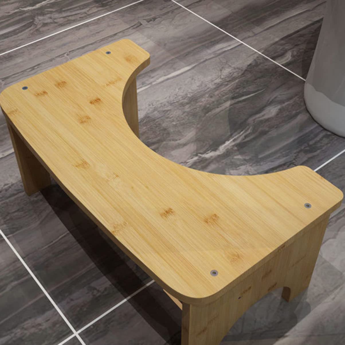 Toilettensitz Trittschemel in Khaki, Stabiler Hocker | 1 Stück, für Kinder und Ganze Familie, Leicht zu Reinigen, Platzsparend, Einfache Form