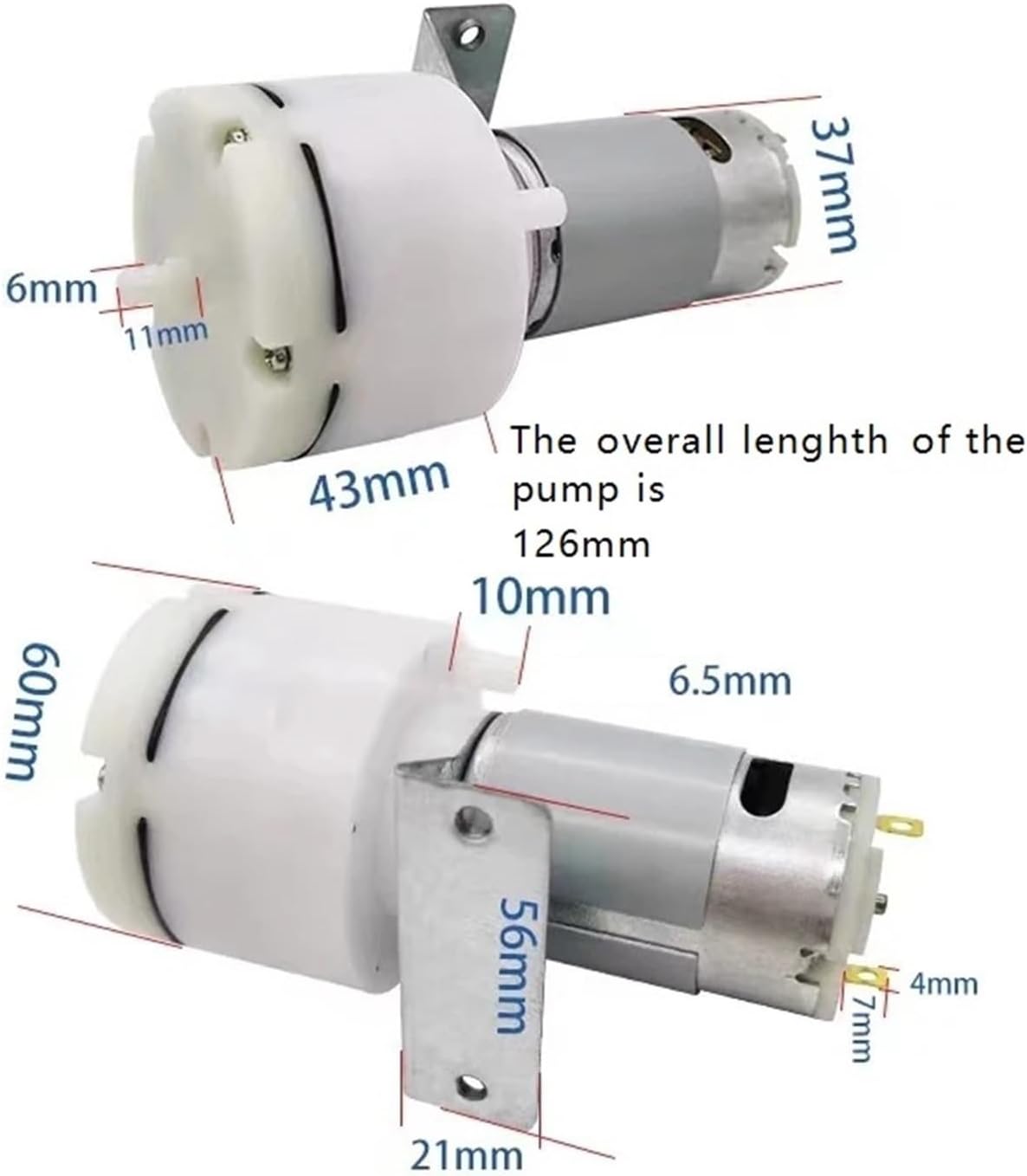 1 PC DC 555 Micro Vacuum Low Noise Electric Pumps 12V 24V Vacuum Coating Machine Air Pump Fish Tank Oxygen Pump Silent Air Pump(24V)