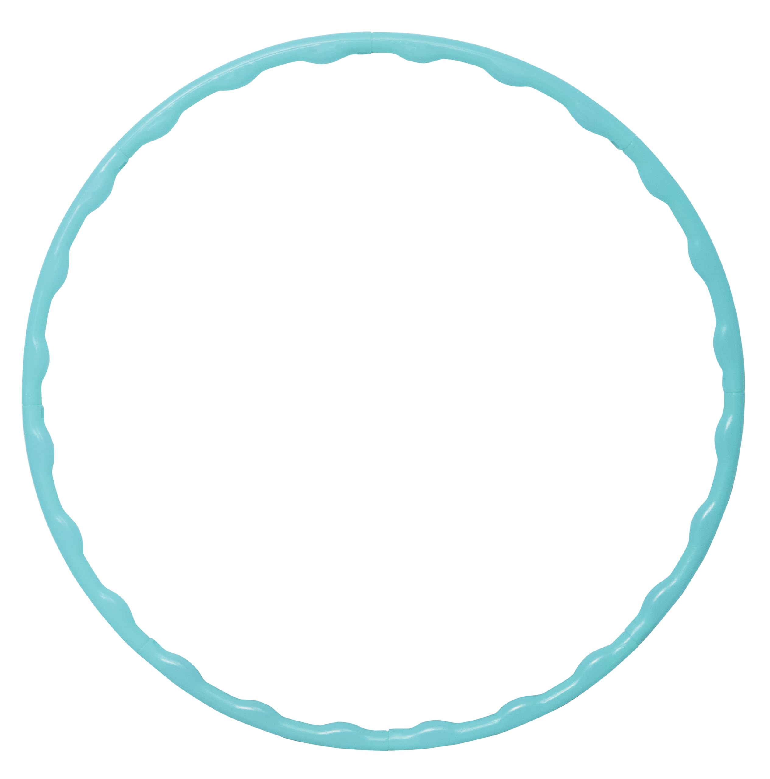 Toy Cloud Hula Hoop Zig-Zag (8 Inter-Lockable Pieces) for Adult Kids Exercise Fitness Ring Adjustable Size 46-75 Cms Diameters Hulla Hups for Girls - Blue-image-27