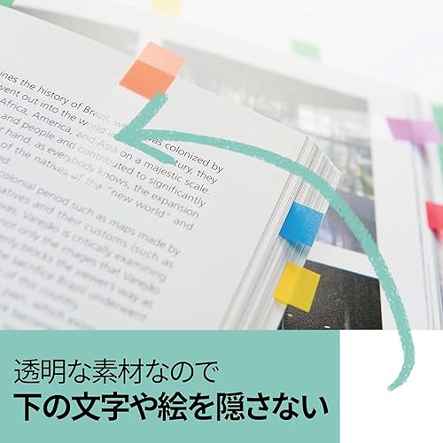 Miniatura 4 de 5 almohadillas 688NEH 20 piezas de cinco colores Sumitomo (3M) Post-it (R) Jobe película encabezada 1.732 in x 0.472 in mixta (importación de Japón)