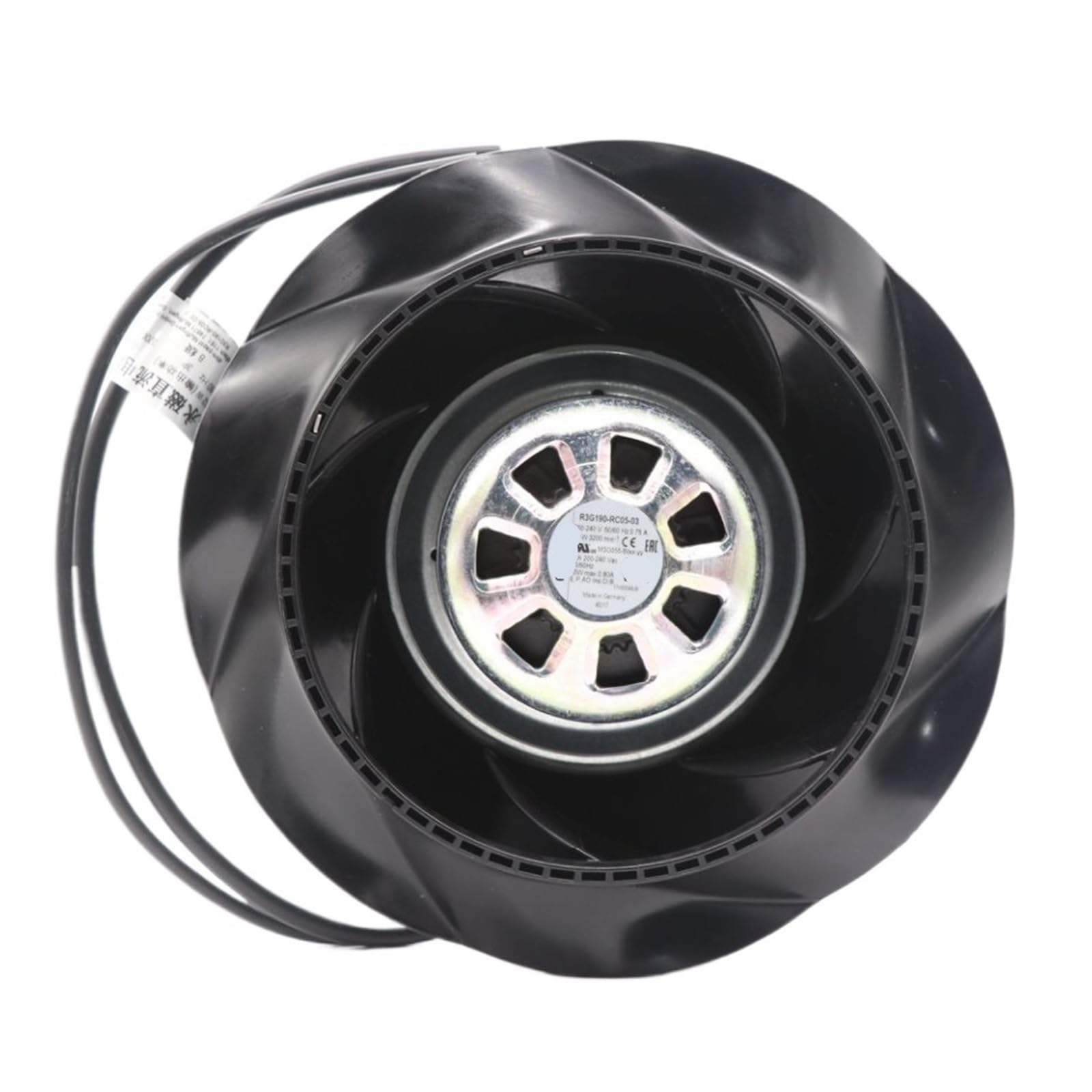 LZIKKGKI R3G190-RC05-03 AC 230V 190X71.4mm 433CFM 83W 3200RPM Cooling Fan