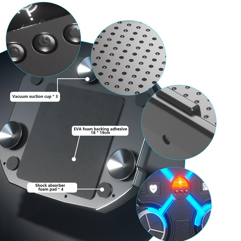 Music Boxing Machine Bambini, Macchina da Boxe Musicale Intelligente, 3 velocità Boxe Musicale da Parete, con Guanto da Boxe e Effetti di Luce Ritmici, per Allenamento a Casa dei Bambini Adulti