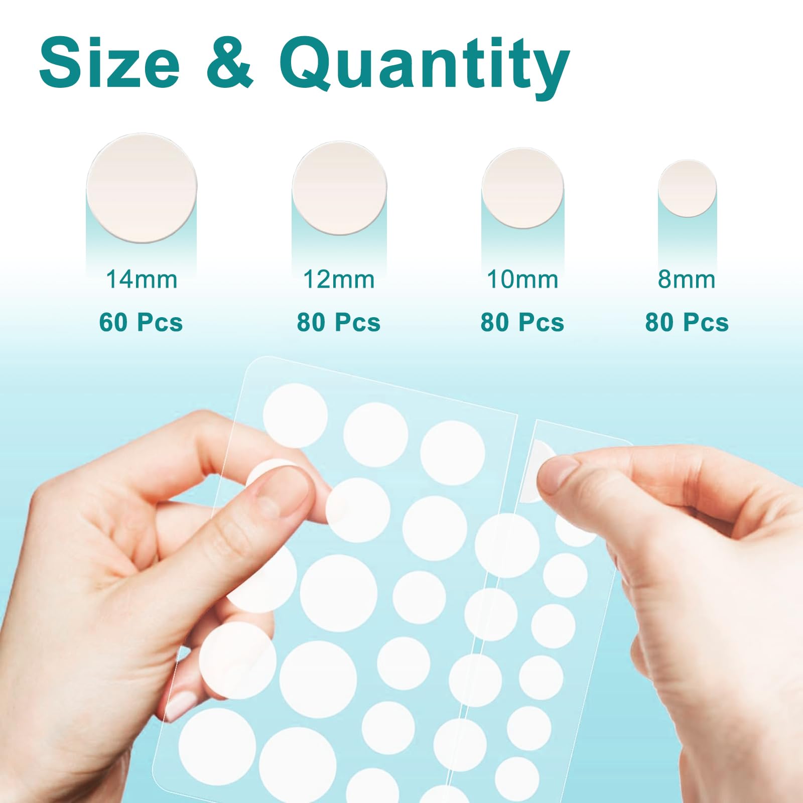 Soodyoow Acne Patches, Pimple Patches, Day & Night Time Acne Treatment, Translucent Hydrocolloid Pimple Patch Spot - Image 2